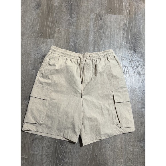Orig $150 Castro Men's Cargo Shorts Size Large Elastic Waist - Picture 1 of 7